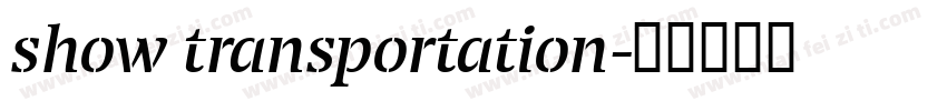 show transportation字体转换